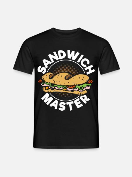 Sandwich Master - Männer T-Shirt - Schwarz