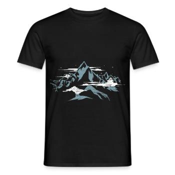 Extremer Chomolungma Gipfelsturm - Männer T-Shirt - Schwarz - Vorne - AI Model Male 178 light (178cm)