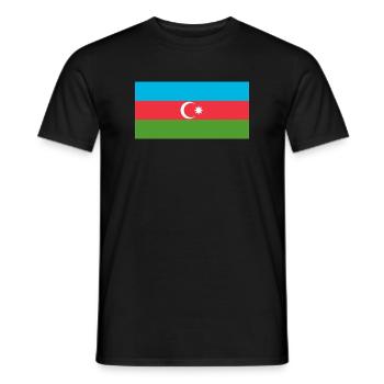 Aserbaidschan - Männer T-Shirt - Schwarz - Vorne - AI Model Male 178 light (178cm)
