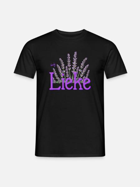 Lieke - Männer T-Shirt - Schwarz