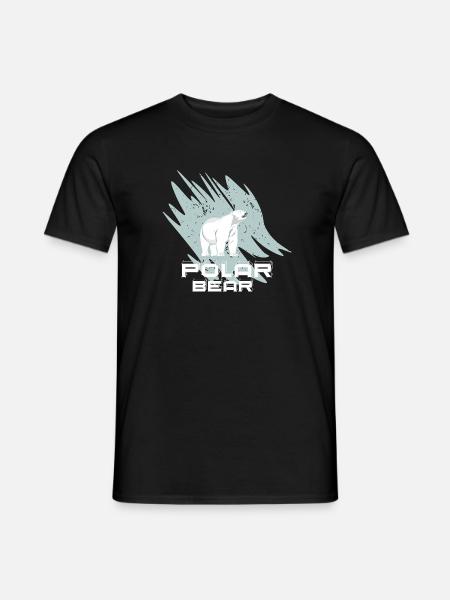 Polar Bär - Männer T-Shirt - Schwarz