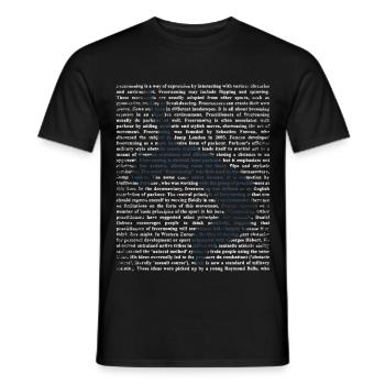 Freerunning Parkour Geschenk - Männer T-Shirt - Schwarz - Vorne - AI Model Male 178 light (178cm)