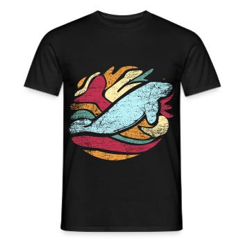 Gutmütiger Dugong Meeresbewohner - Männer T-Shirt - Schwarz - Vorne - AI Model Male 178 light (178cm)
