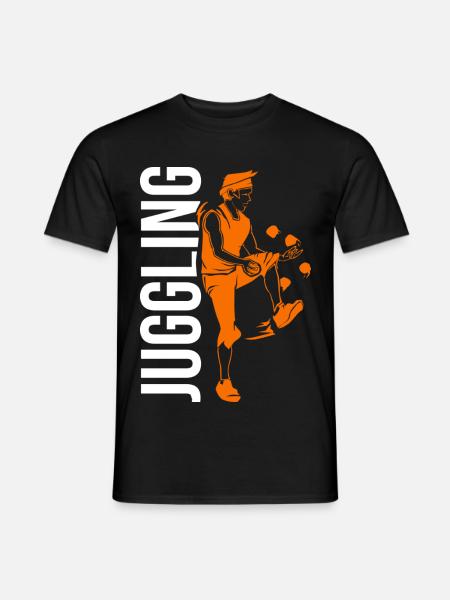 Witziger Jongleur Kindergeburtstag - Männer T-Shirt - Schwarz