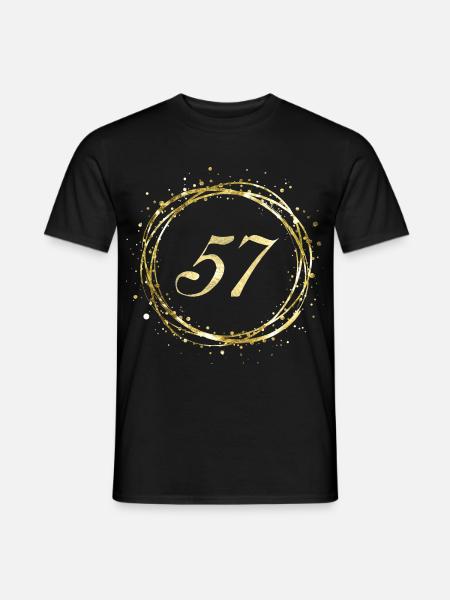 57 - Männer T-Shirt - Schwarz