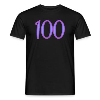 100 - T-shirt homme - noir - Devant - AI Model Male 178 light (178cm)