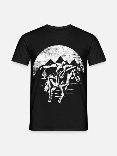Grazioese Voltigierkür Mannschaft - Männer T-Shirt - Schwarz