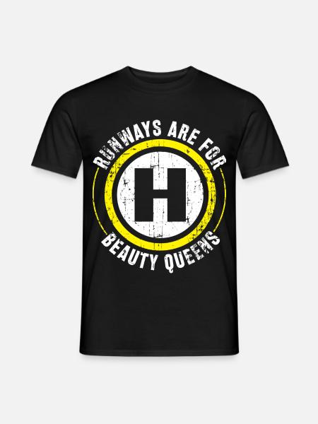 Helicopter Pilot Geschenk - Männer T-Shirt - Schwarz