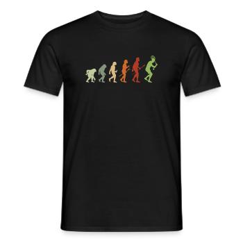 Tennis Evolution - Männer T-Shirt - Schwarz - Vorne - AI Model Male 178 light (178cm)