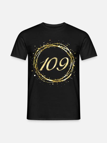 109 - Männer T-Shirt - Schwarz