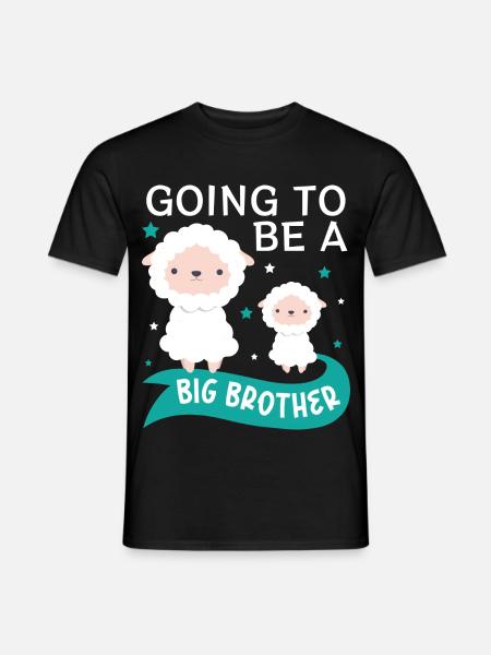 Ich Werde Bald Großer Bruder - Männer T-Shirt - Schwarz