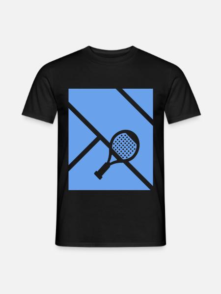 Padel Spieler Padel-Tennis Padelspieler Paddle - Männer T-Shirt - Schwarz