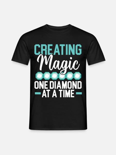 Diamantmalerei Handwerkszeug Diamantmaler - Männer T-Shirt - Schwarz