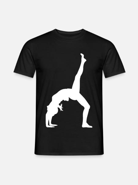 Gymnastik Tänzerin - Männer T-Shirt - Schwarz