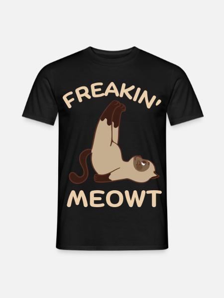 Freakin Meowt - Männer T-Shirt - Schwarz