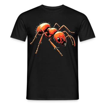 Ameise Waldameise Feuerameise Insekt Süße Ameisen - Männer T-Shirt - Schwarz - Vorne - AI Model Male 178 light (178cm)