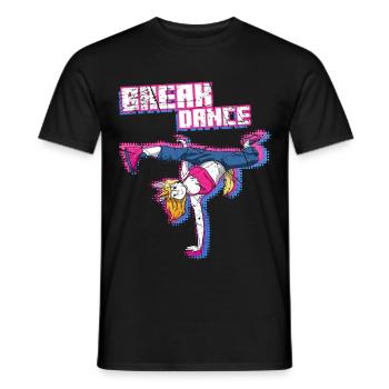 Breakdancing Unicorn Breakdance Breakdancerin - Männer T-Shirt - Schwarz - Vorne - AI Model Male 178 light (178cm)