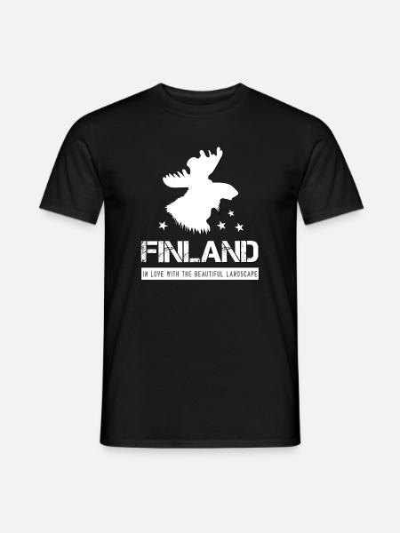 Finland - Männer T-Shirt - Schwarz