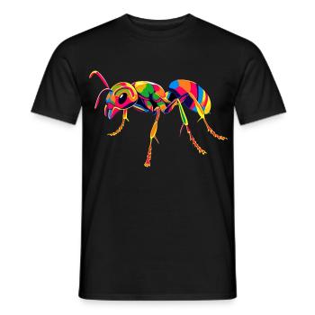 Ameise Waldameise Feuerameise Insekt Süße Ameisen - Männer T-Shirt - Schwarz - Vorne - AI Model Male 178 light (178cm)