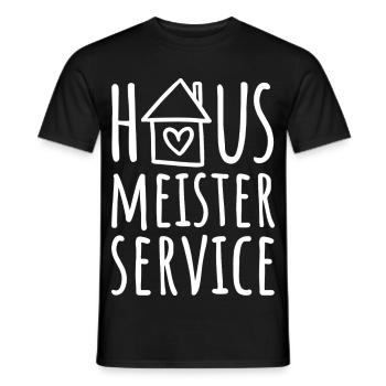 Hausmeister Service - Hausmeisterservice - Männer T-Shirt - Schwarz - Vorne - AI Model Male 178 light (178cm)