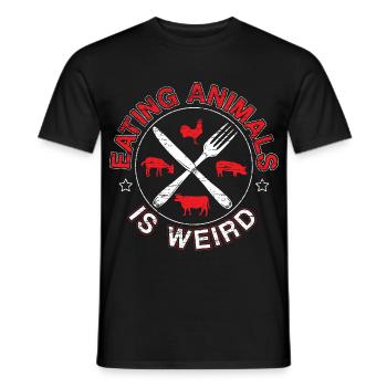 Vegan Statement Animal Rights - Männer T-Shirt - Schwarz - Vorne - AI Model Male 178 light (178cm)