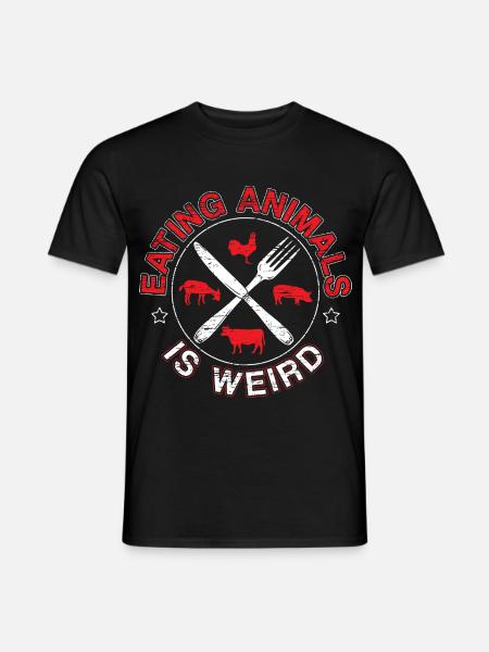 Vegan Statement Animal Rights - Männer T-Shirt - Schwarz