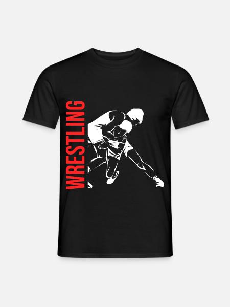 Bärenstarker Ringer Mattenkampf - Männer T-Shirt - Schwarz