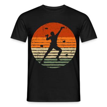 Bergsteiger Klettern Bouldern Boulder Kletterer - Männer T-Shirt - Schwarz - Vorne - AI Model Male 178 light (178cm)