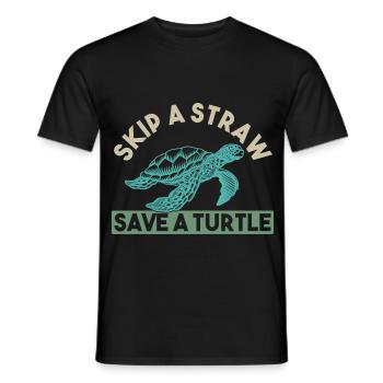 Meer Plastik Plastikverschmutzung - Männer T-Shirt - Schwarz - Vorne - AI Model Male 178 light (178cm)