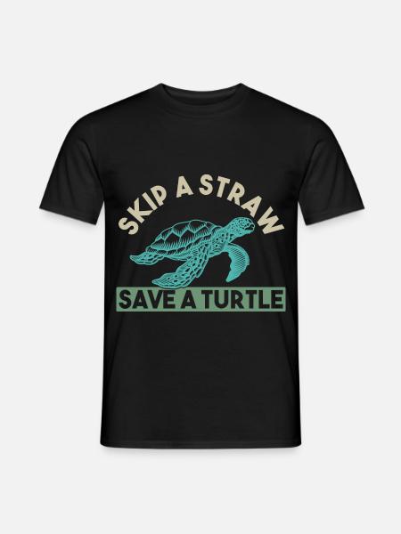 Meer Plastik Plastikverschmutzung - Männer T-Shirt - Schwarz