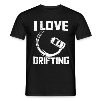 I Love Drifting - Drifting Sport Drift fans Racing - Männer T-Shirt - Schwarz - Vorne - AI Model Male 178 light (178cm)