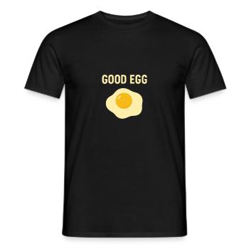 Good Egg - Männer T-Shirt - Schwarz - Vorne - AI Model Male 178 light (178cm)