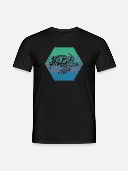 Schildkröte - Männer T-Shirt - Schwarz