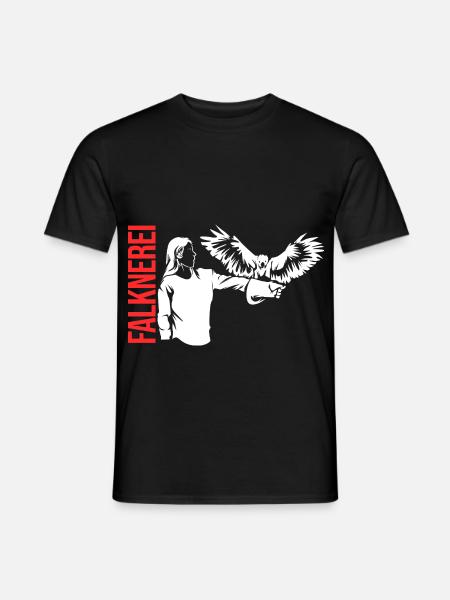 Leidenschaftliche Falknerei Beizjagd - Männer T-Shirt - Schwarz