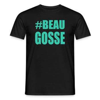 - GUTAUSSEHEND. - DAD. - HUMOR. MANN. MANN, MANN. Party - Männer T-Shirt - Schwarz - Vorne - AI Model Male 178 light (178cm)