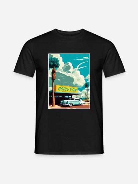 Goodyear Arizona Vintage Reiseposter Souvenir - Männer T-Shirt - Schwarz