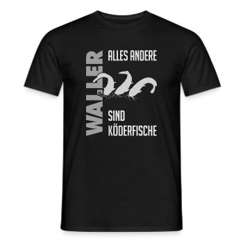 Wels fischen Kampf mit dem starken Wels - Männer T-Shirt - Schwarz - Vorne - AI Model Male 178 light (178cm)