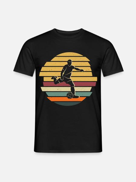 Fußballer Fußball Fußballspieler - Männer T-Shirt - Schwarz
