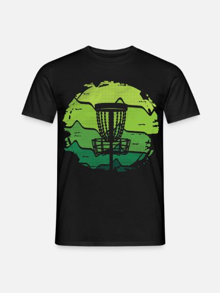 Disc Golf Spieler Frisbee Friesbeesport Discgolf - Männer T-Shirt - Schwarz