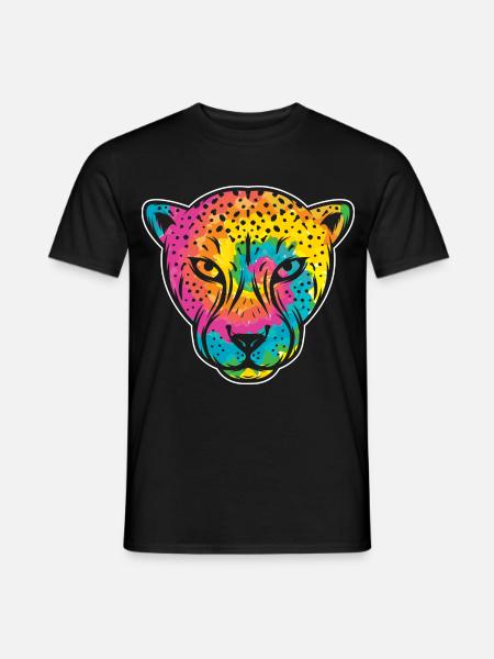 Gepardenflüsterer Wildtier Tierpfleger - Männer T-Shirt - Schwarz
