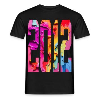 BUNT 14TH BIRTHDAY 2012 - Men's T-Shirt - black - Front - AI Model Male 178 light (178cm)