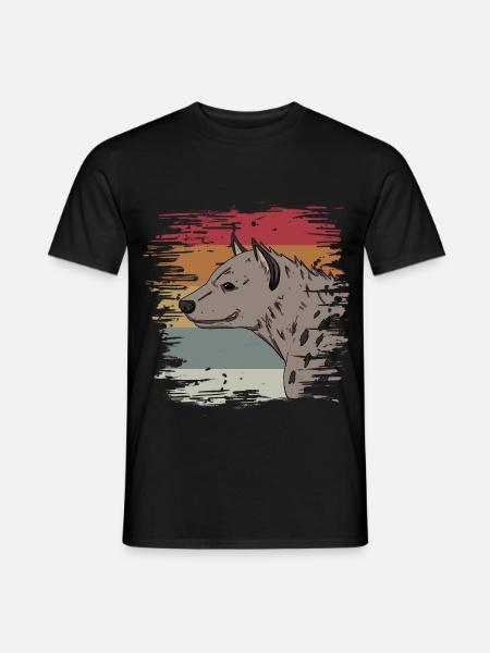 Hyäne - Männer T-Shirt - Schwarz