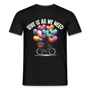 Songtexte Musikliebhaber Songwriter Musikfestival - Männer T-Shirt - Schwarz - Vorne - AI Model Male 178 light (178cm)