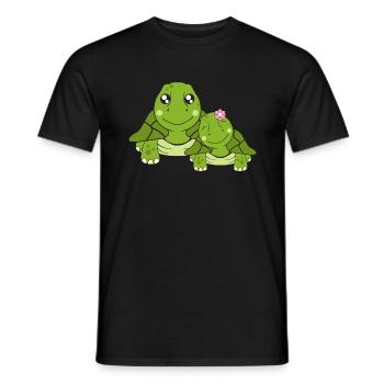 Schildkröten - Männer T-Shirt - Schwarz - Vorne - AI Model Male 178 light (178cm)