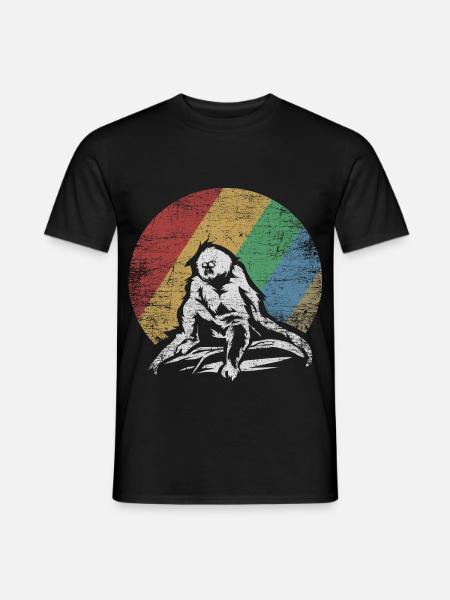 Kletterfreudiger Gibbon Regenwald - Männer T-Shirt - Schwarz