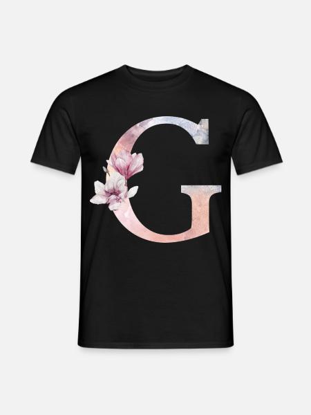 Buchstabe G - Männer T-Shirt - Schwarz