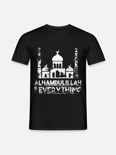 Alhamdullah Moschee - Männer T-Shirt - Schwarz