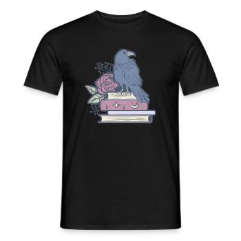 Mystischer Rabe - Männer T-Shirt - Schwarz - Vorne - AI Model Male 178 light (178cm)