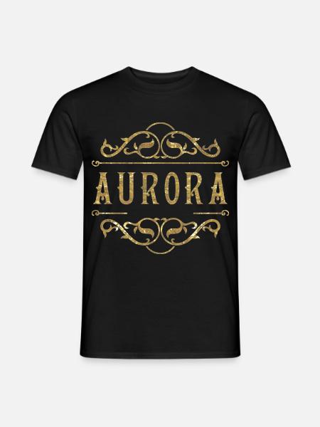 Aurora - Männer T-Shirt - Schwarz