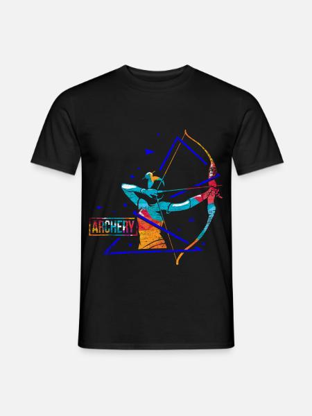 Präziser Bogenschütze Zielscheibe - Männer T-Shirt - Schwarz